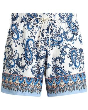Etro Swimsuit With Paisley Ramage Print - Blue