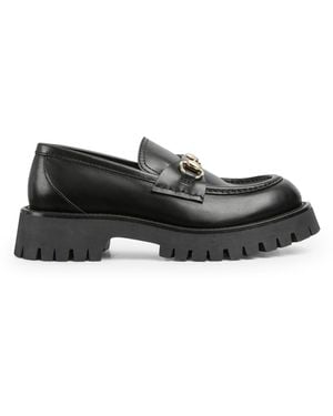 Gucci Mocassino da donna con suola a carrello e morsetto - Nero