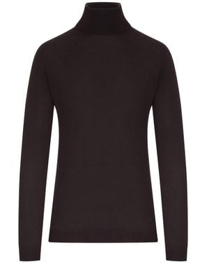 Nome G Fine Knit Turtleneck - Black