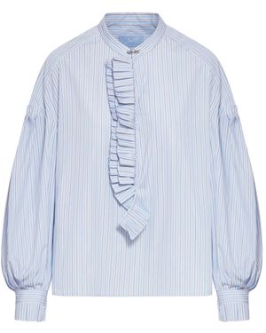 The Seafarer Sa in cotone con rouches - Blu