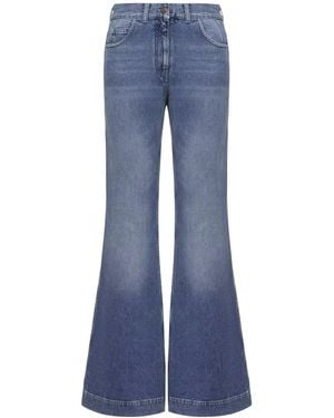 Moncler Wide Leg Denim Jeans - Blue