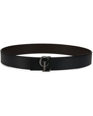 Christian Louboutin Reversible Belt Cl 35Mm - Black