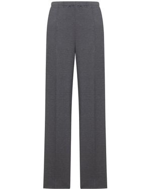 Miu Miu Knit Pants With Fabric Stitch - Gray