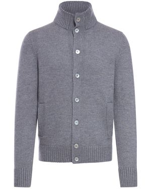 Nome Wool Cardigan - Blue