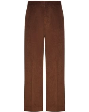 Ami Paris Pantaloni baggy in velluto - Marrone