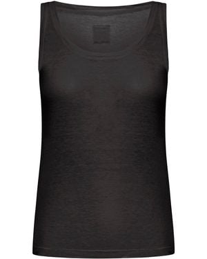 120% Lino Linen Tank Top - Black