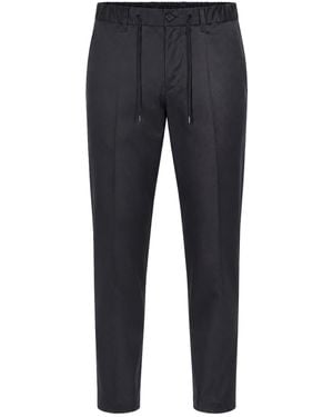 Herno Technical Fabric Pants With Drawstring - Blue