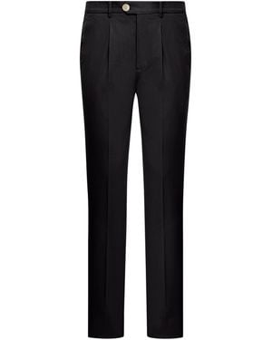 Brunello Cucinelli Cotton Blend Chino Trousers - Black