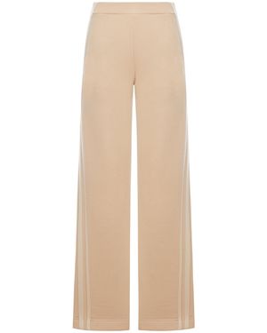 Max Mara Pure Ifrem Cotton Jersey Trousers - Natural