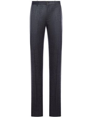 Incotex Tailored Wool Trousers - Blue