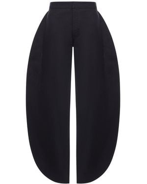 Alaïa Petal Cotton Trousers - Blue
