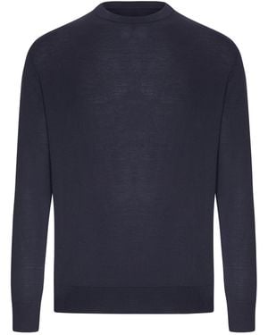 ZEGNA 15Milmil15 Trophy Wool Crewneck - Blue