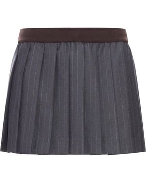 Gray Miu Miu Skirts for Women | Lyst