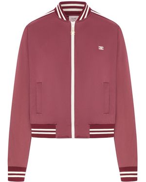 Celine Giacca teddy con logo triomphe - Rosso