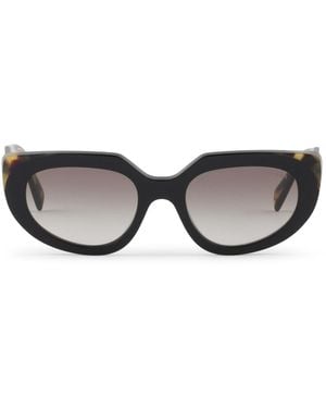 Prada Occhiali da sole con logo - Grigio