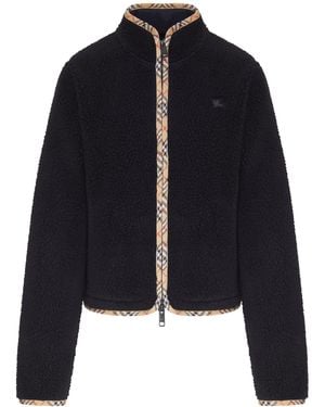 Burberry Teddy Fleece Jacket - Blue