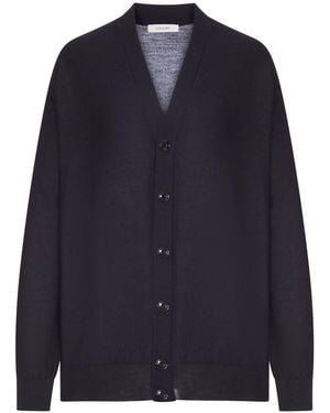 Lemaire Relaxed Twisted Cardigan - Blue