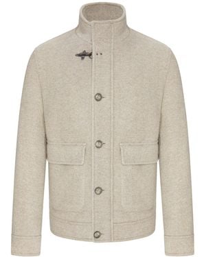 Fay Bomber in resca di lana - Bianco