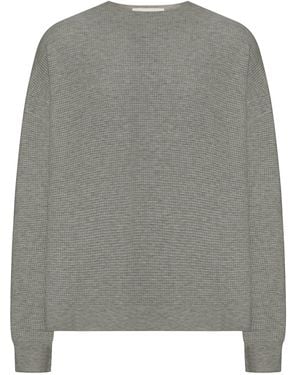 Fear Of God Signature Waffle 90S Crewneck Jumper - Grey
