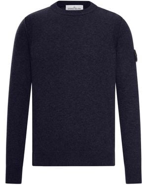 Stone Island Maglione girocollo in lana - Blu