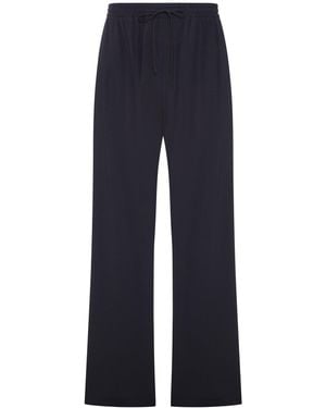 Gucci Pantaloni sportivi in morbido jersey di rayon - Blu