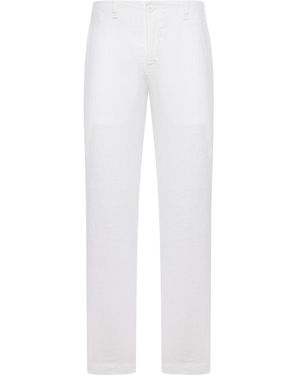 Transit Regular-Fit Linen Pants - White