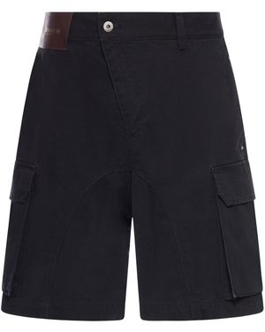 JW Anderson J.W.Anderson Twisted Cotton Shorts - Blue