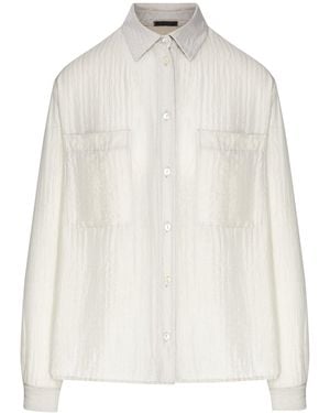 Transit Camicia oversize con tasche frontali - Bianco