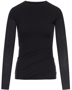 Jil Sander Double Layer Long Sleeved Shirt - Black
