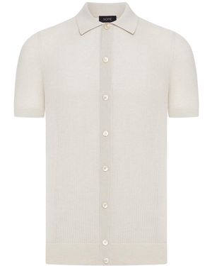 Nome G Lightweight Perforated Knit Shirt - White
