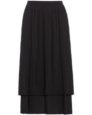 Transit Long Skirt In Ruffled Fabric - Black