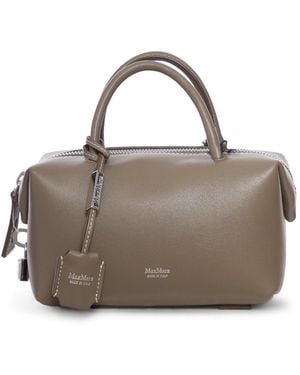 Max Mara Small Natural Leather Top Handle - Multicolour