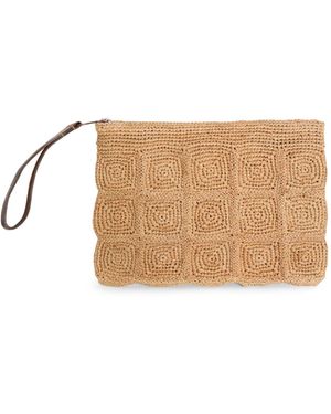 IBELIV Clutch in rafia tanala - Multicolore
