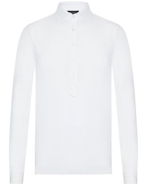Nome G Long-Sleeved Polo Shirt - White