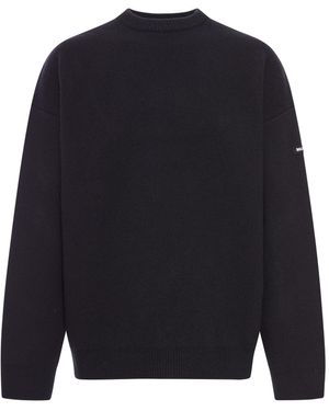 Balenciaga Double-face Wool Knit Jumper - Blue