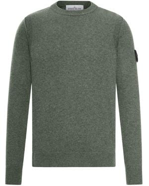 Stone Island Maglione girocollo in lana - Verde