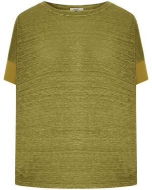 Transit Oversized T-shirt Made Of Double Fabric - Green