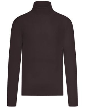 Nome G Turtleneck Jumper - Brown