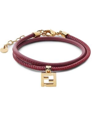 Fendi Forever Leather Bracelet - Brown
