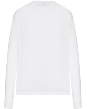 TOTEME Long-Sleeved Cotton T-Shirt - White