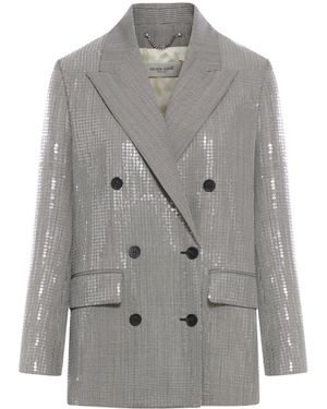 Golden Goose Double Breasted Jacket - Grey