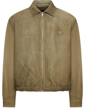 Prada Suede Blouson - Green
