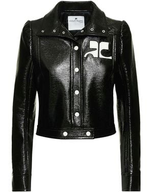 Courreges Courrèges Vinyl Reedition Jacket - Black
