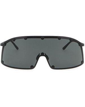 Rick Owens Geometric Shielding Sunglasses - Grey