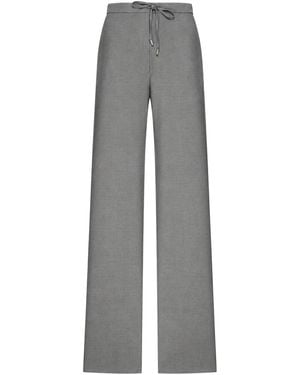 Max Mara Wool Drawstring Pants - Gray