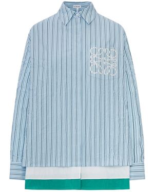 Loewe Technical Cotton Shirt - Blue