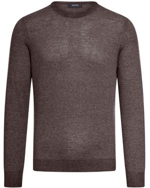 Nome Maglia girocollo - Marrone