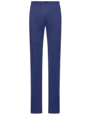 Incotex Pantalone sartoriale in cotone - Blu