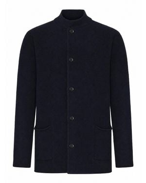Roberto Collina Bouclé Knit Jacket - Blue