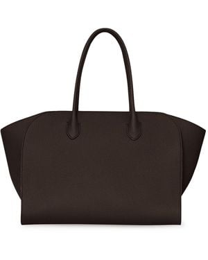 The Row Marlo 14 Leather Bag - Black